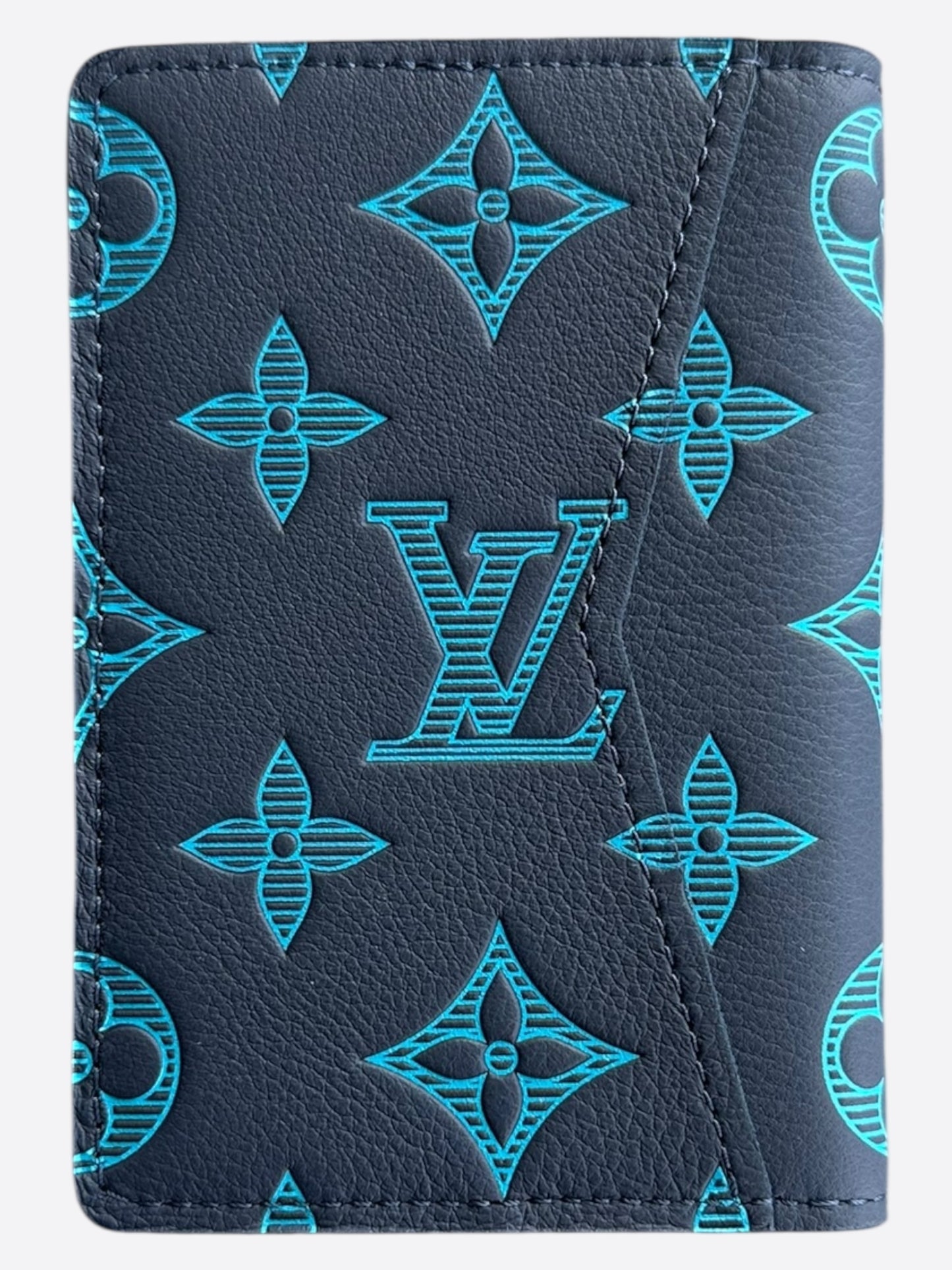 Louis Vuitton Blue Shadow Monogram Pocket Organizer