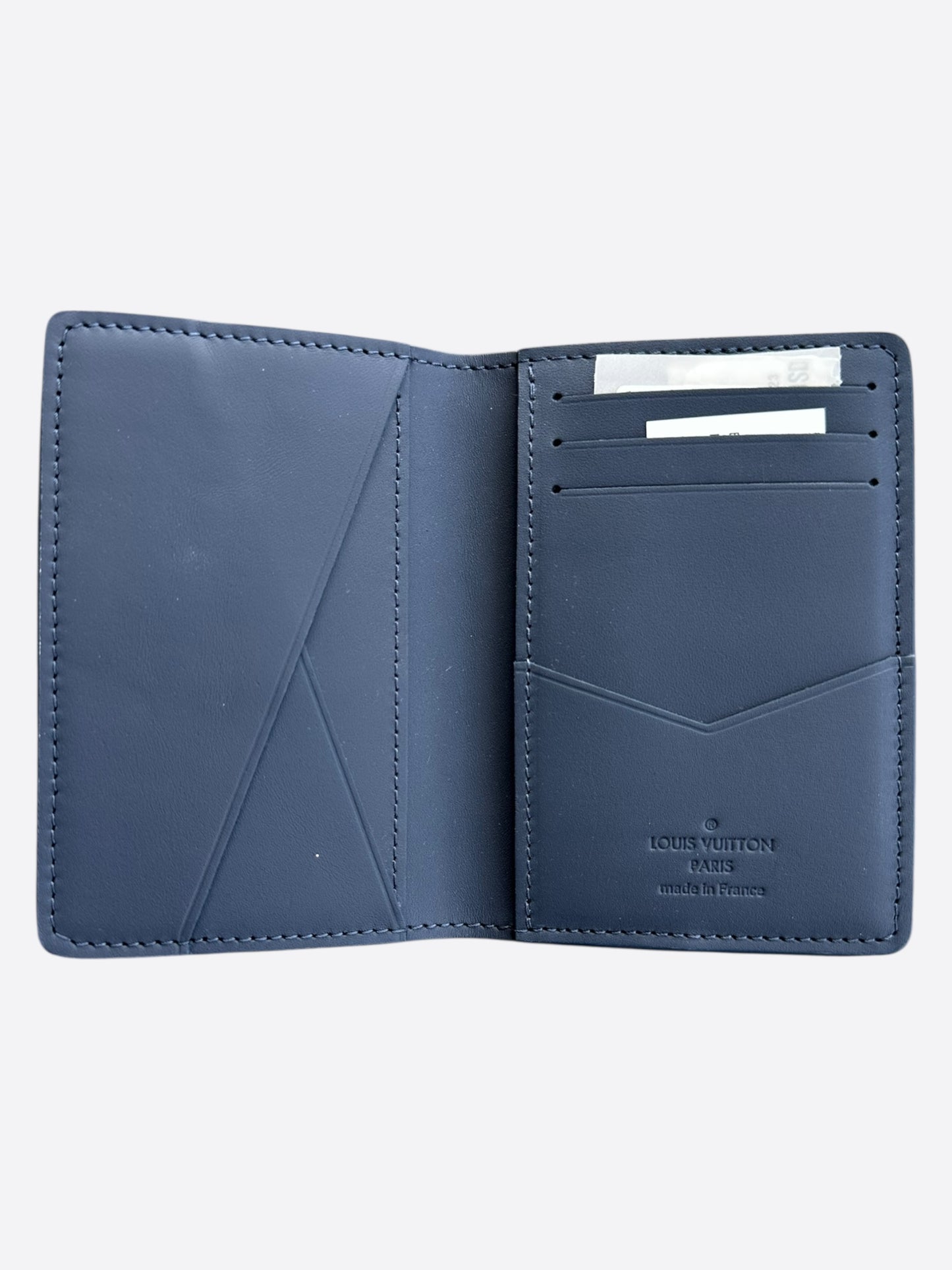 Louis Vuitton Blue Shadow Monogram Pocket Organizer