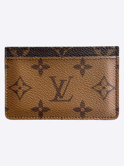 Louis Vuitton Brown Reverse Monogram Card Holder