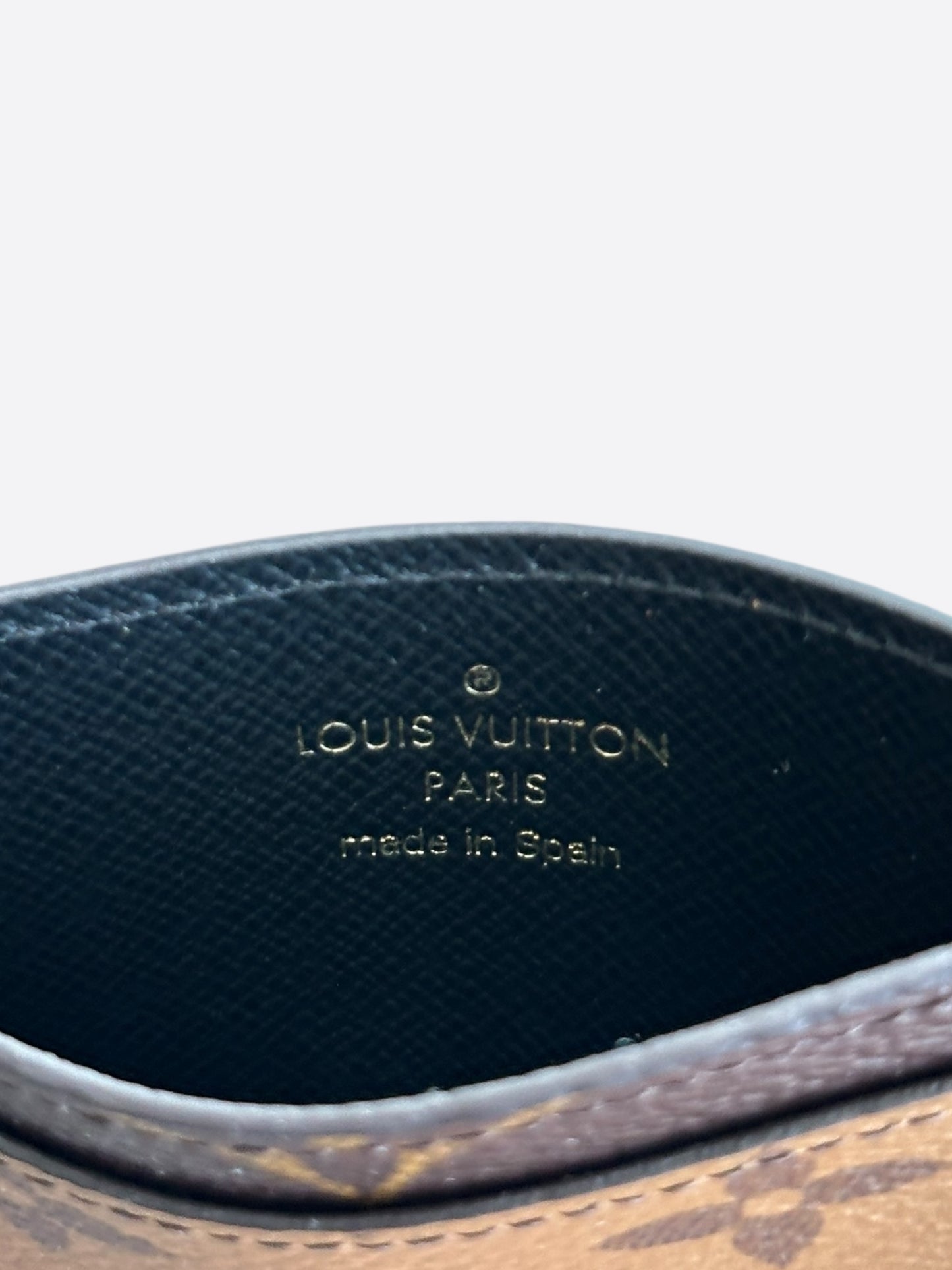 Louis Vuitton Brown Reverse Monogram Card Holder