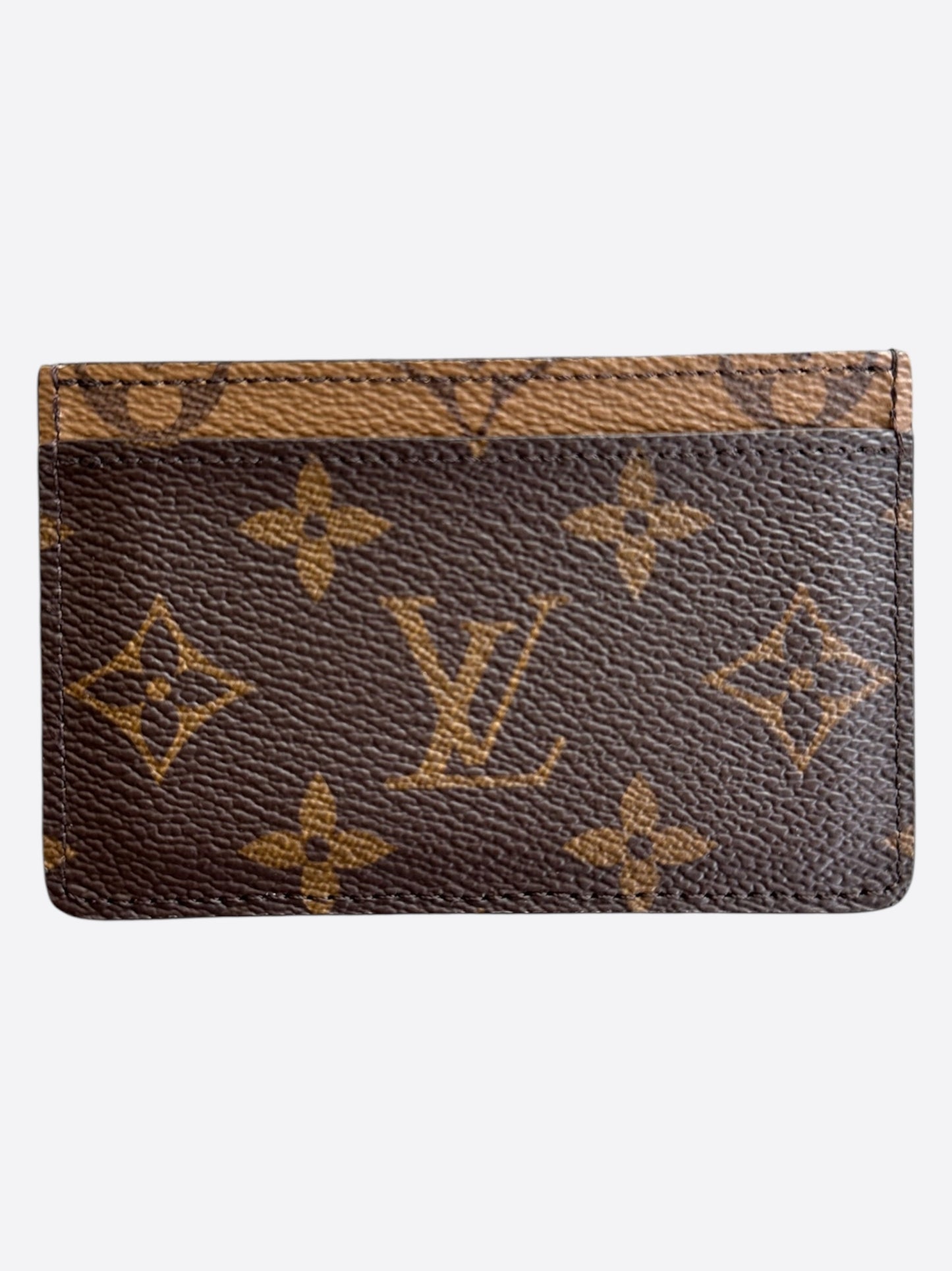 Louis Vuitton Brown Reverse Monogram Card Holder