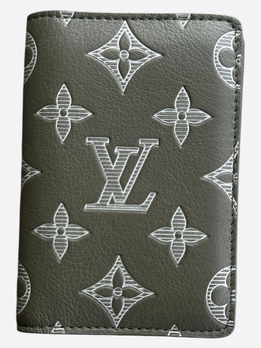 Louis Vuitton Olive Shadow Monogram Pocket Organizer