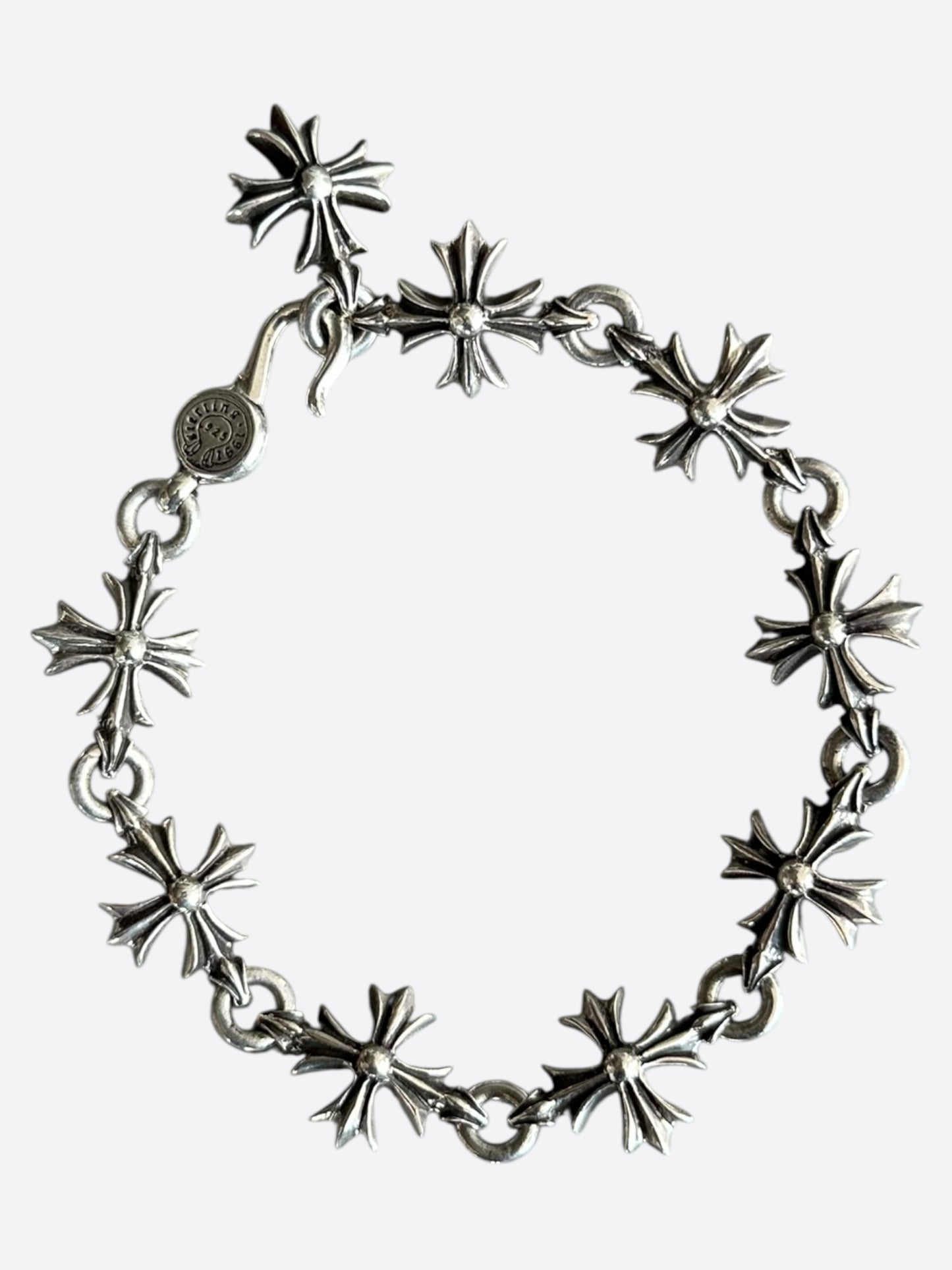 Chrome Hearts Silver Cut Out Plus Bracelet
