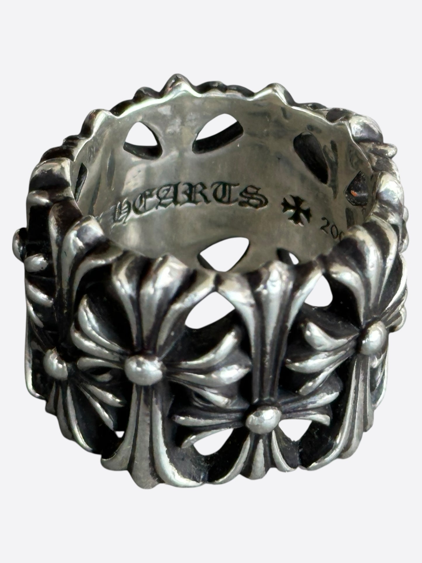 Chrome Hearts Silver Cemetery Ring