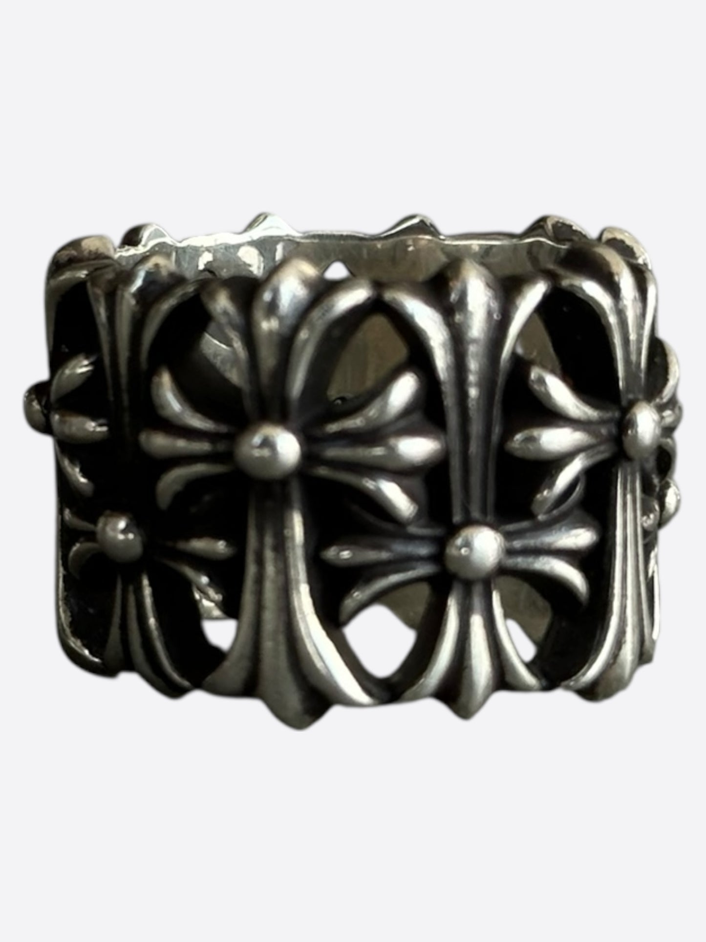 Chrome Hearts Silver Cemetery Ring