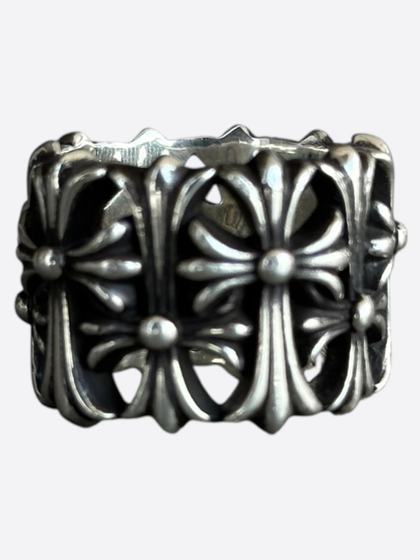 Chrome Hearts Silver Cemetery Ring