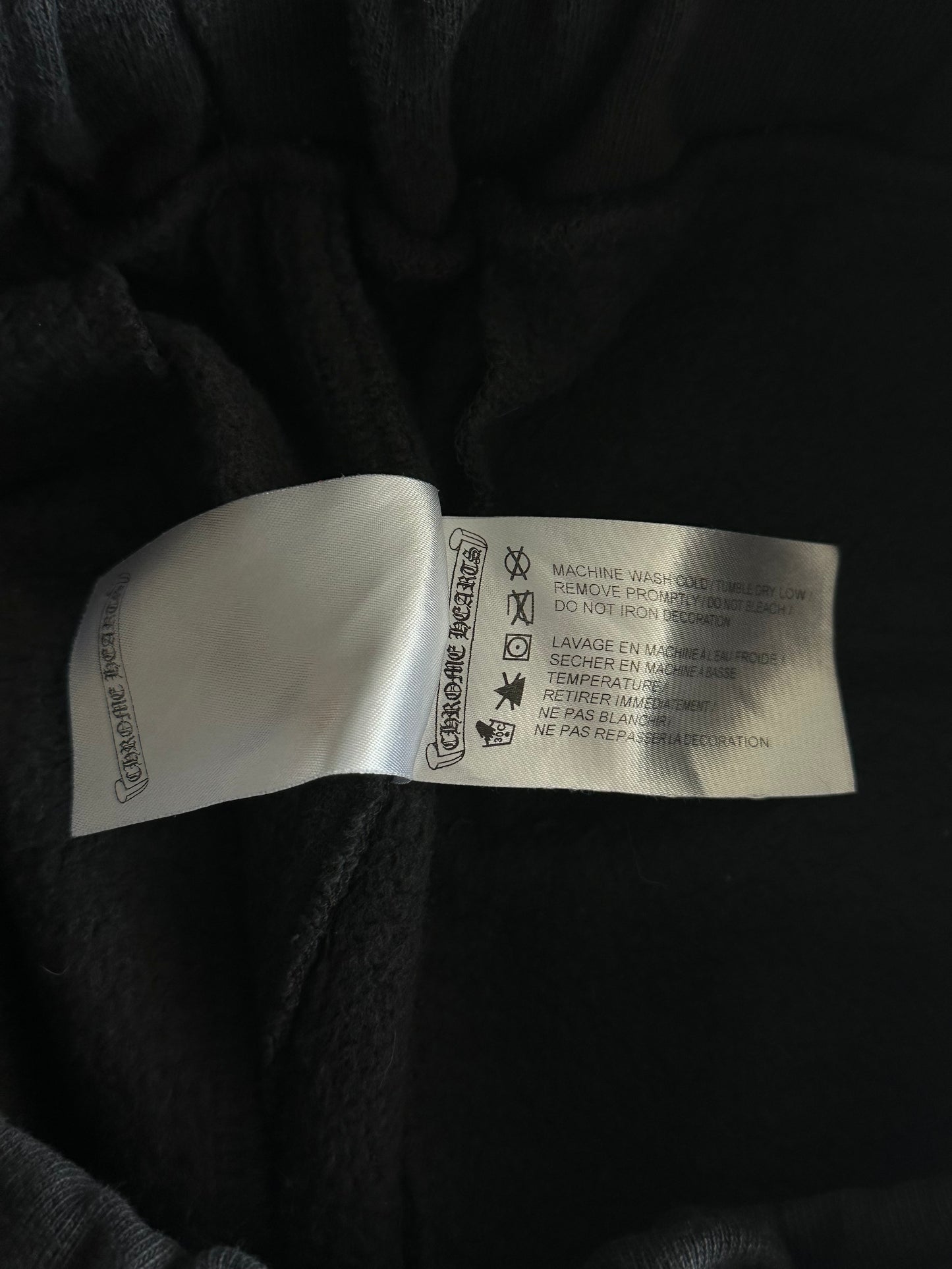Chrome Hearts Black & White Horseshoe Logo Sweatpants