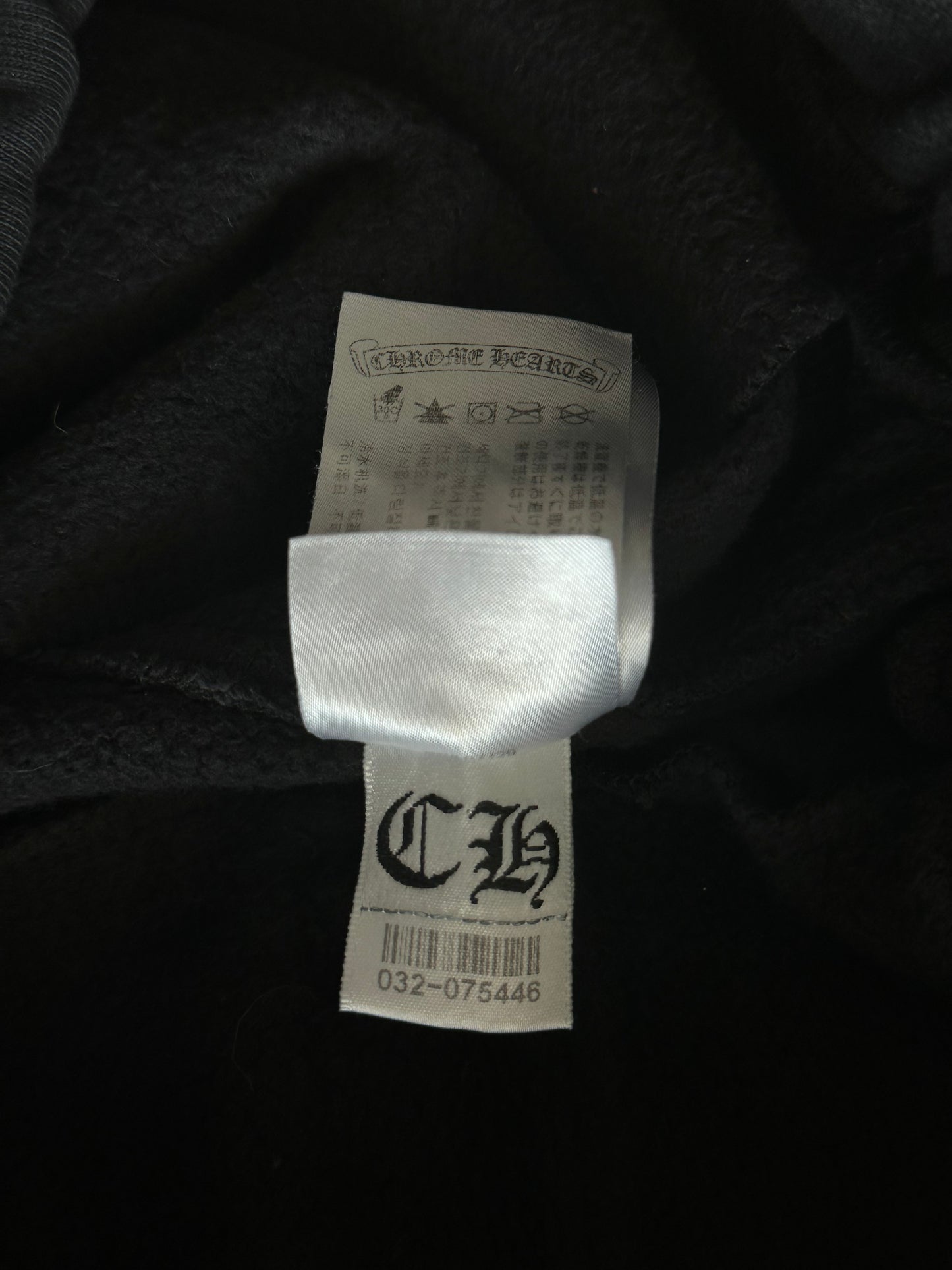 Chrome Hearts Black & White Horseshoe Logo Sweatpants