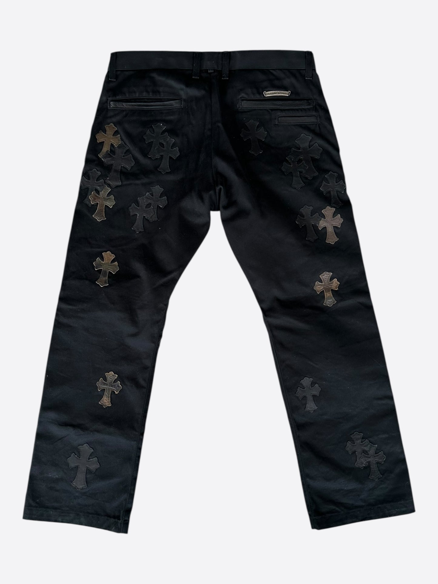 Chrome Hearts Black Camouflage Cross Patch Chino Pants