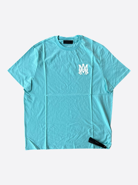 Amiri Blue & White MA Core Logo T-Shirt