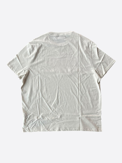 Amiri Beige & White MA Bar Logo T-Shirt