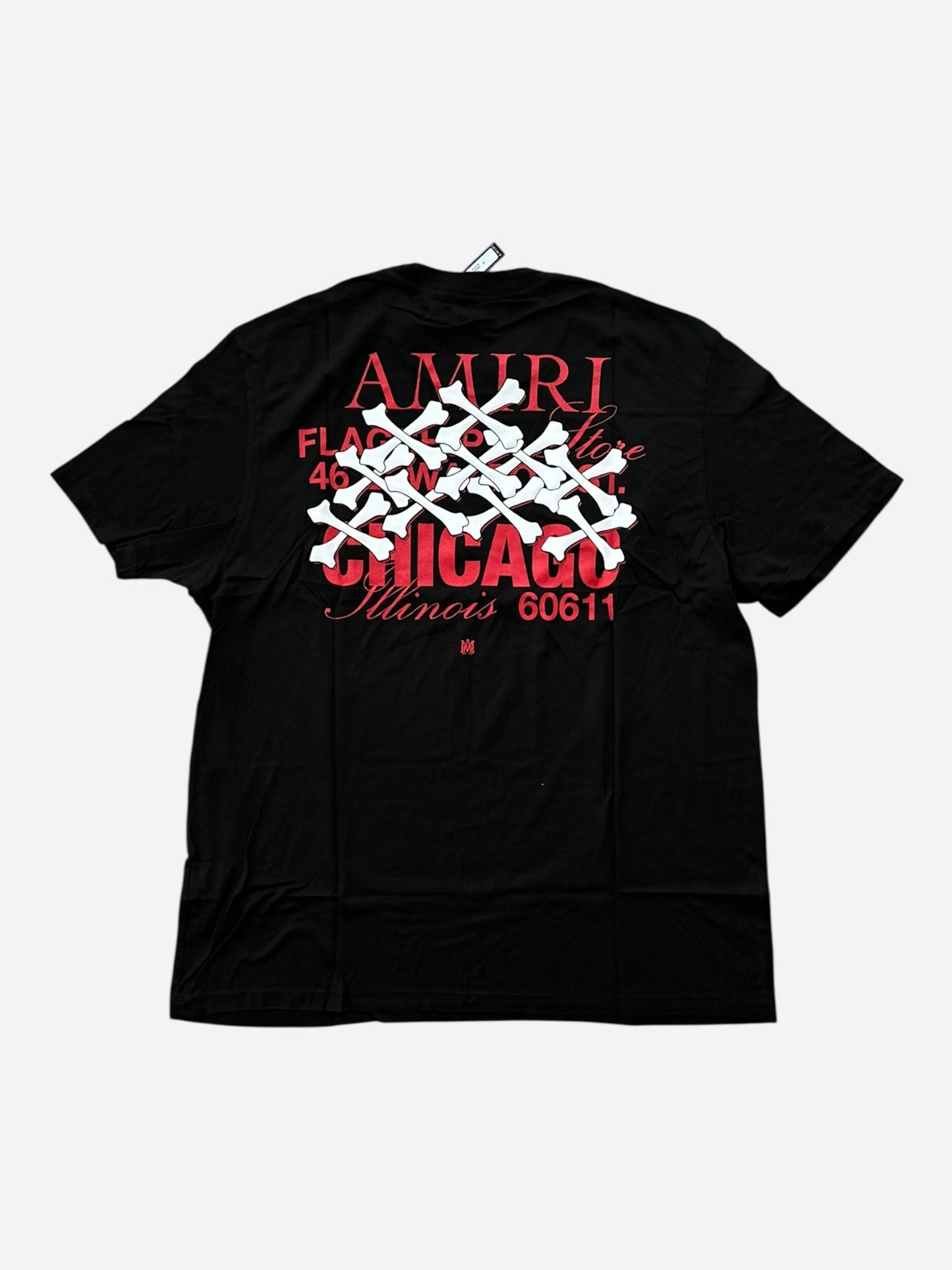 Amiri Black & Red Chicago Exclusive Bones T-Shirt