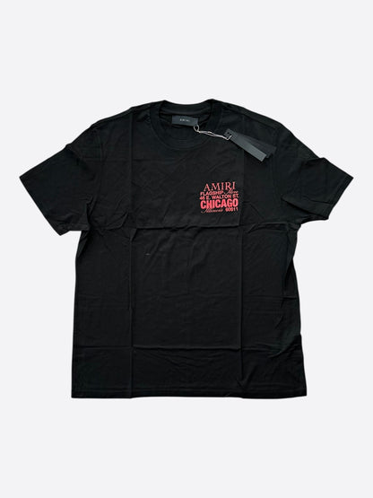 Amiri Black & Red Chicago Exclusive Bones T-Shirt
