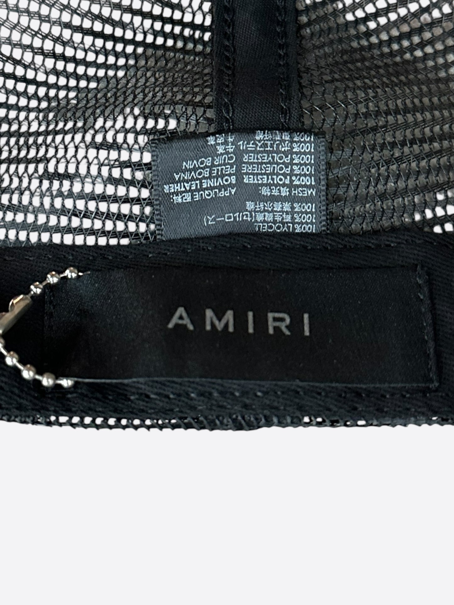 Amiri Black & White Triple Star Trucker Hat