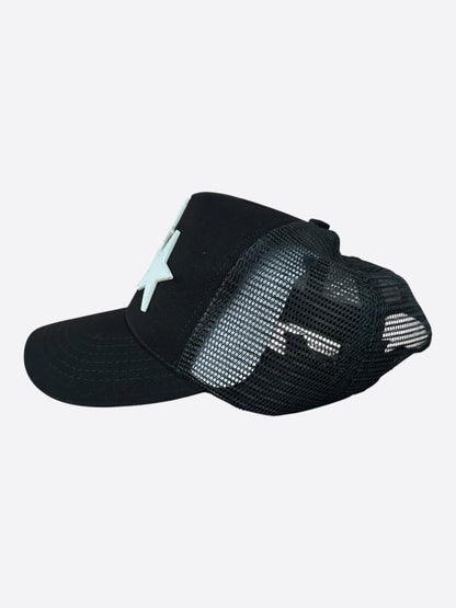 Amiri Black & White Triple Star Trucker Hat