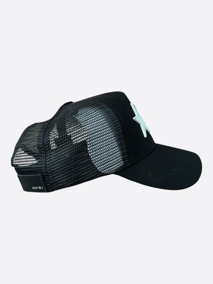 Amiri Black & White Triple Star Trucker Hat