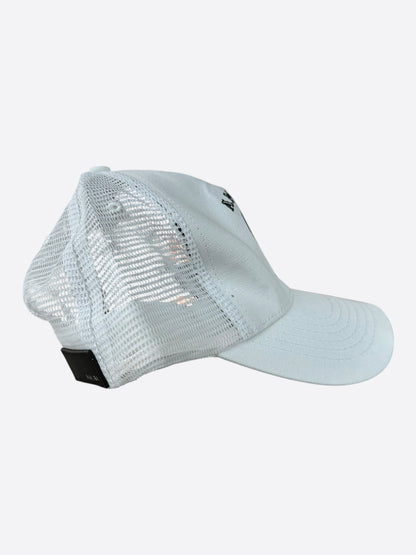 Amiri White & Black Zig-Zag Logo Trucker Hat