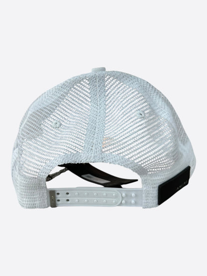 Amiri White & Black Zig-Zag Logo Trucker Hat