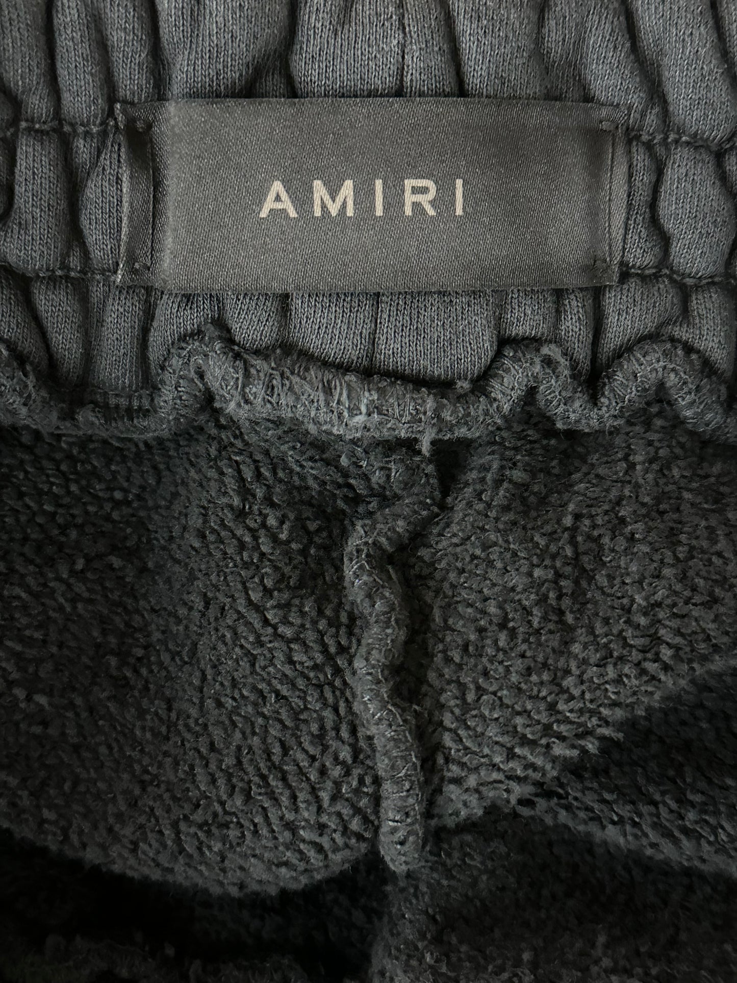 Amiri Black & White Collegiate Logo Shorts