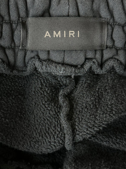 Amiri Black & White Collegiate Logo Shorts
