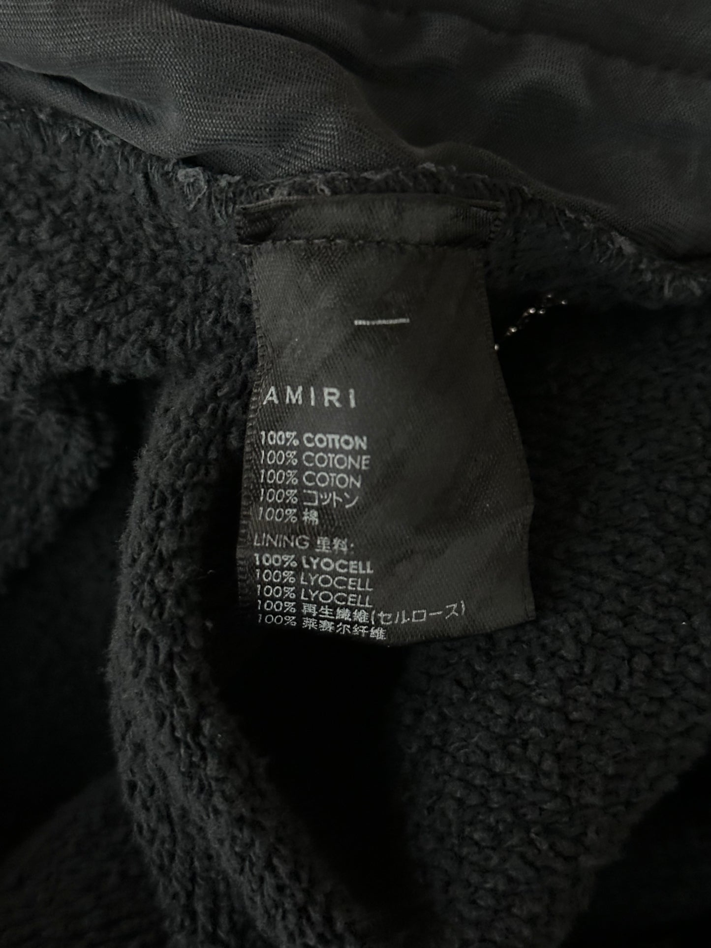 Amiri Black & White Collegiate Logo Shorts