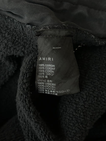 Amiri Black & White Collegiate Logo Shorts