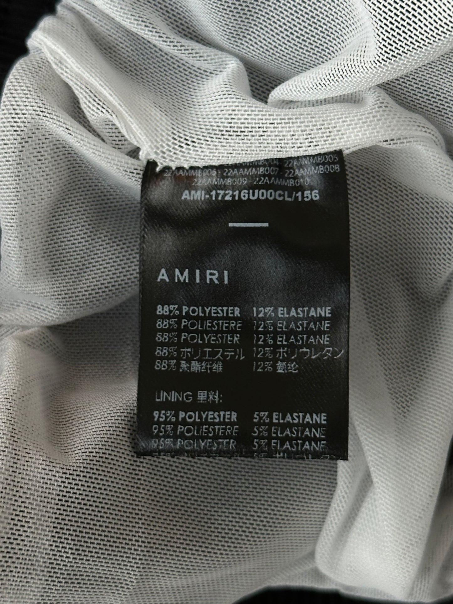 Amiri Black & White MA Bar Logo Swimshorts