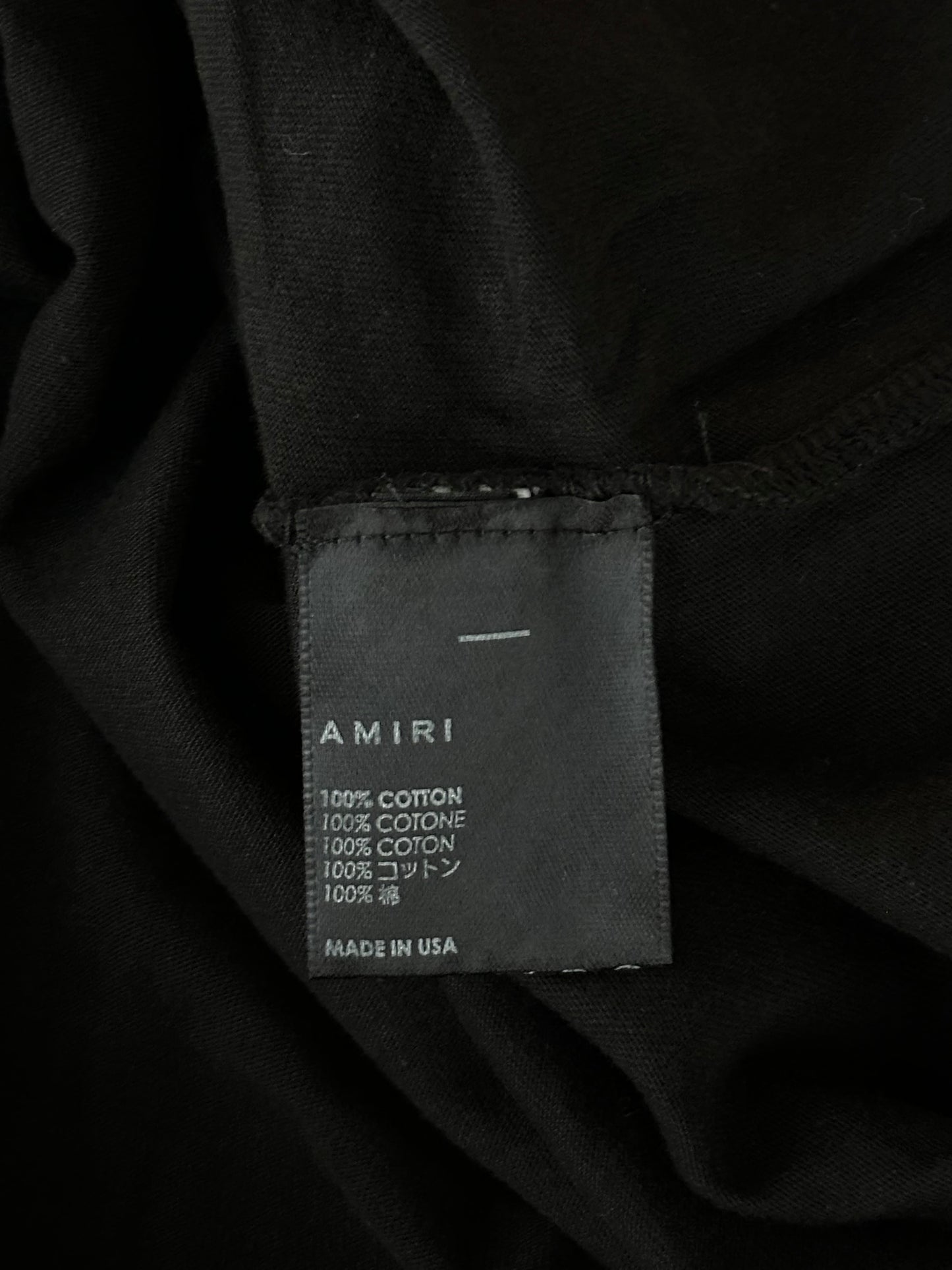 Amiri Black & White Script Logo T-Shirt