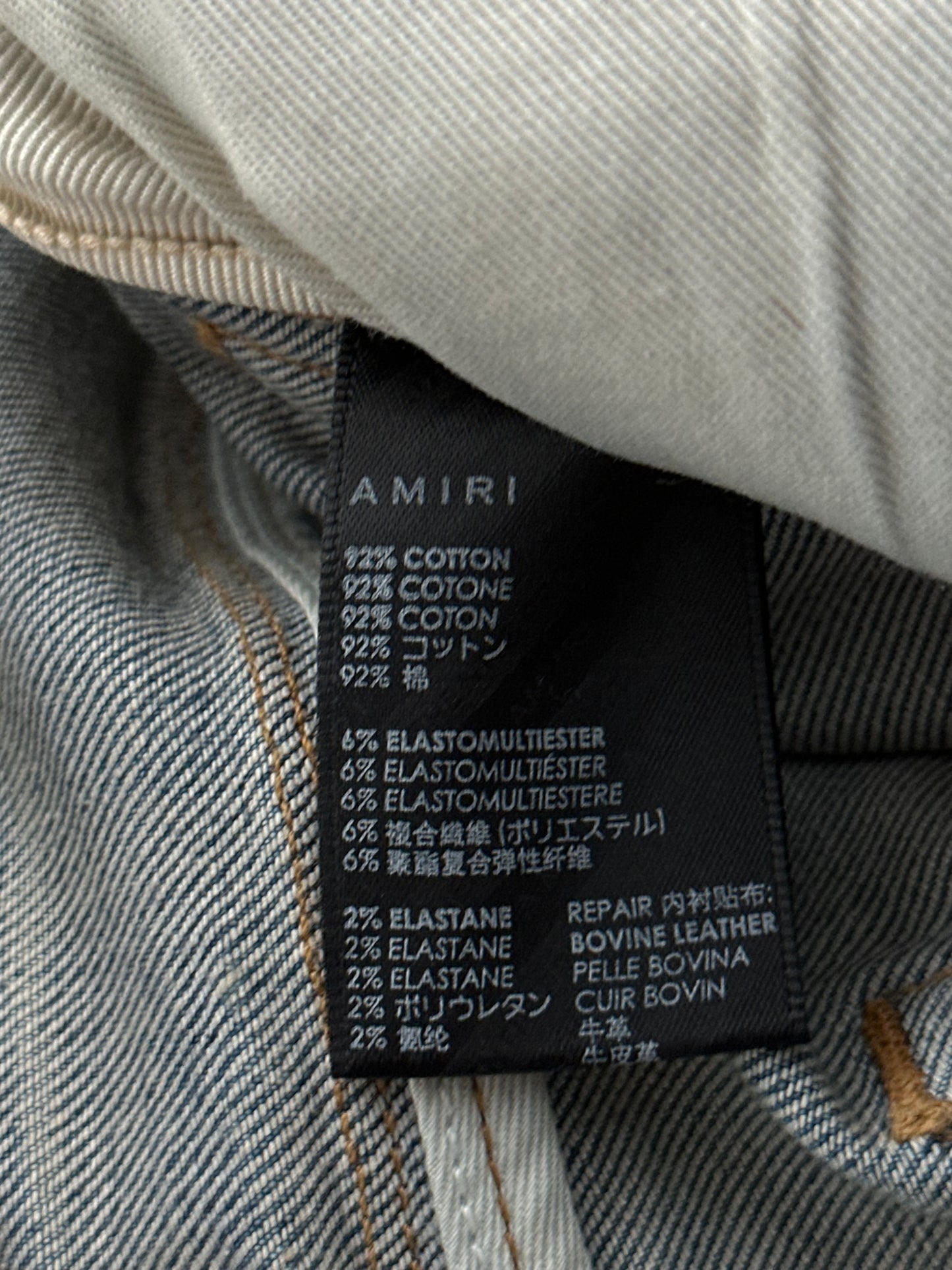 Amiri Tiger Patch Thrasher Jeans