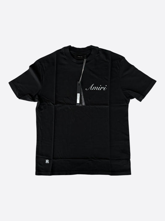 Amiri Black & White Script Logo T-Shirt