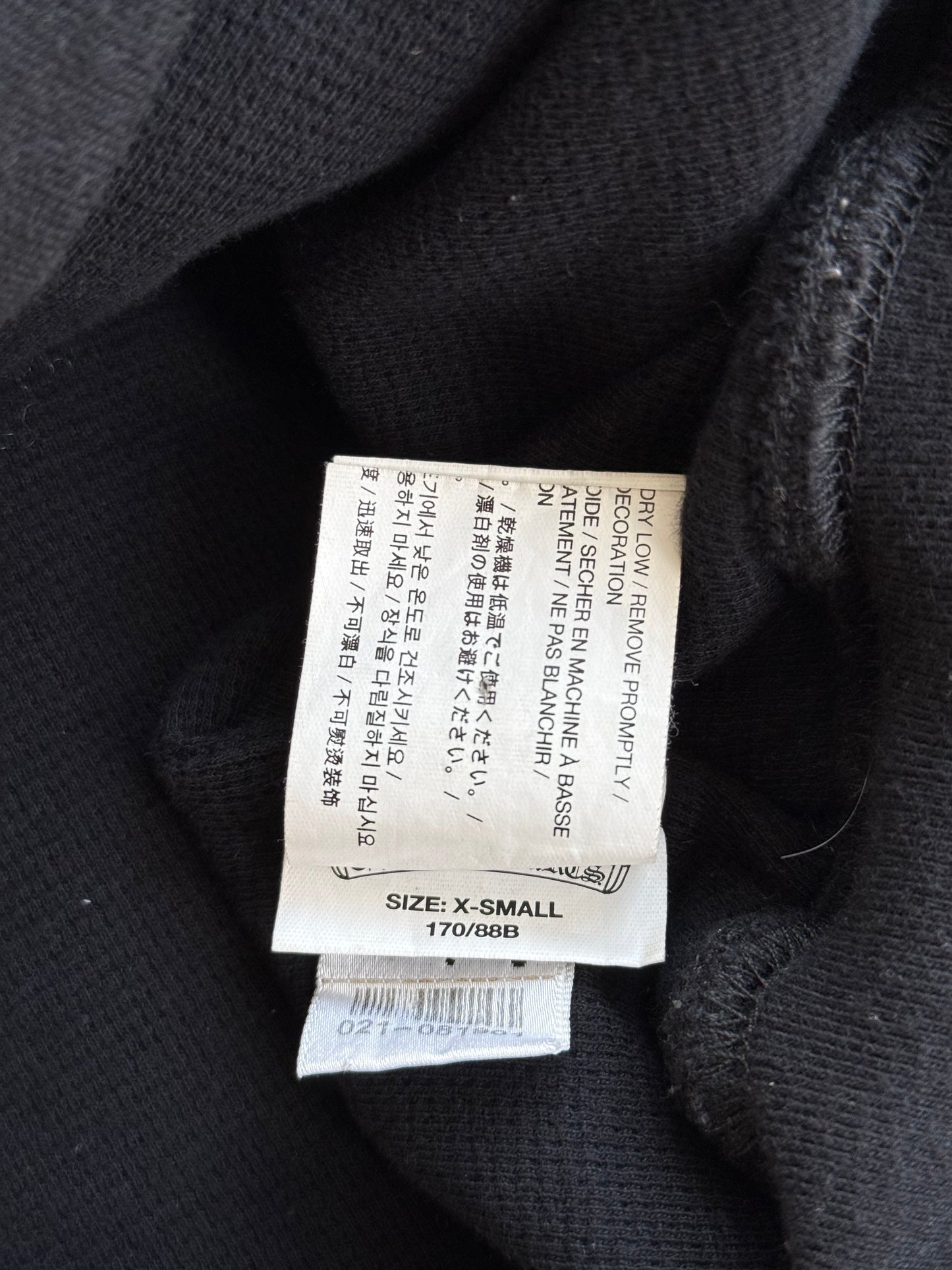 Chrome Hearts Black & White Los Angeles Floral Horseshoe Logo Zip Up Hoodie