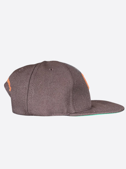 Chrome Hearts Brown & Orange Embroidered CH Logo Hat