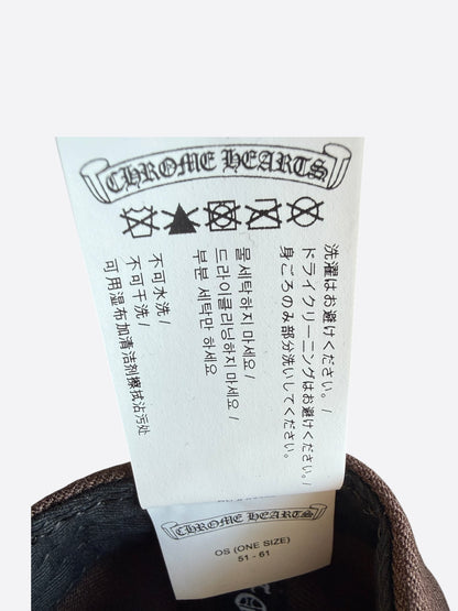 Chrome Hearts Brown & Orange Embroidered CH Logo Hat