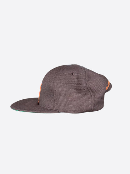 Chrome Hearts Brown & Orange Embroidered CH Logo Hat