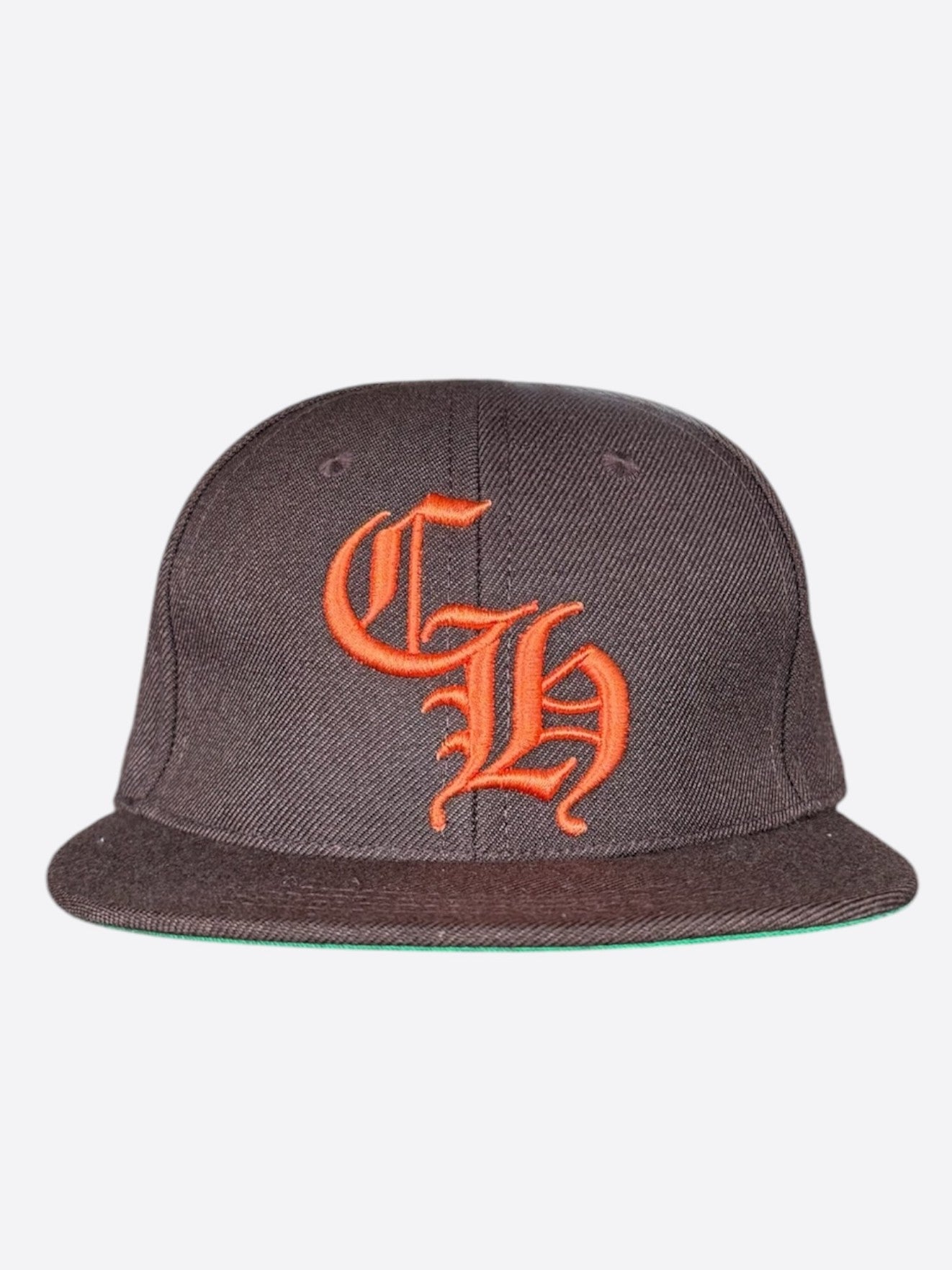 Chrome Hearts Brown & Orange Embroidered CH Logo Hat