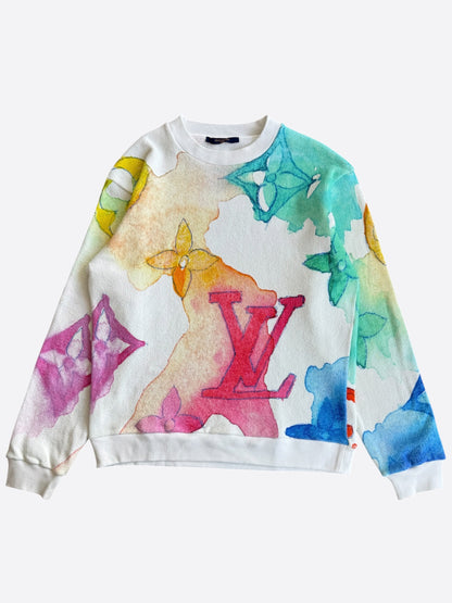 Louis Vuitton Multicolor Watercolor Monogram Sweater