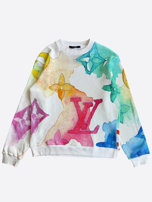 Louis Vuitton Multicolor Watercolor Monogram Sweater