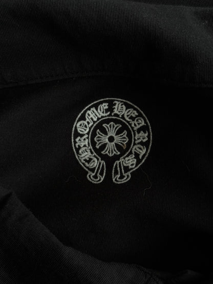 Chrome Hearts Black Horseshoe Logo Polo T-Shirt