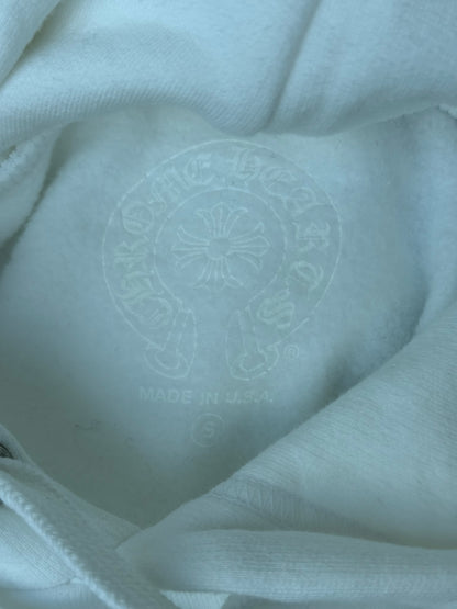 Chrome Hearts White & Black Script Logo Hoodie