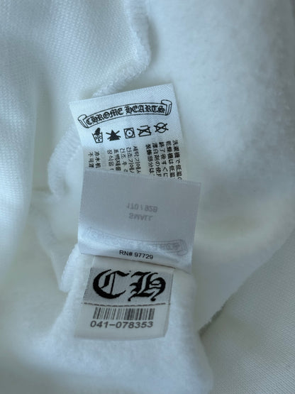Chrome Hearts White & Black Script Logo Hoodie
