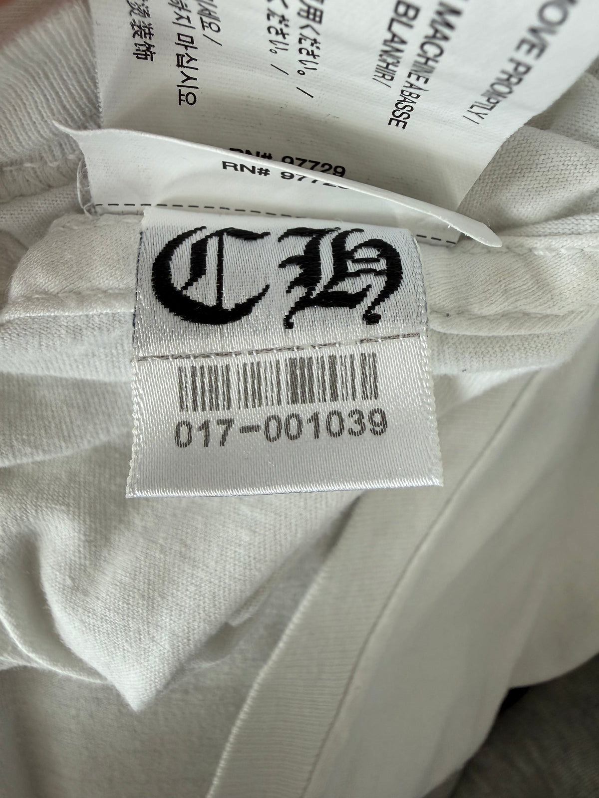 Chrome Hearts White & Black Foti Dog Graphic T-Shirt