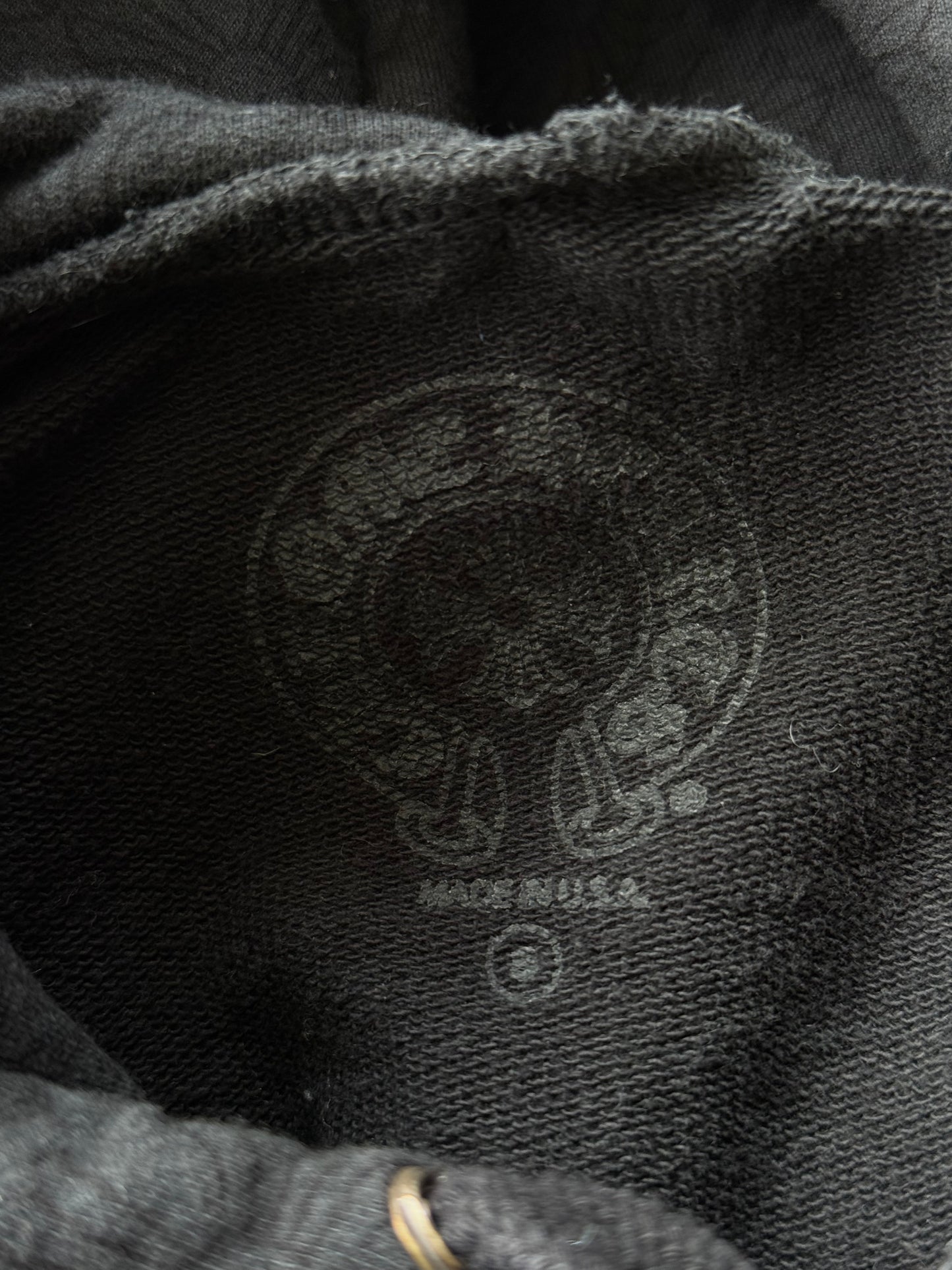Chrome Hearts Black & White Cross Jacquard Horseshoe Logo Hoodie