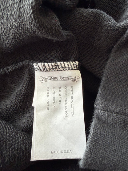 Chrome Hearts Black & White Cross Jacquard Horseshoe Logo Hoodie