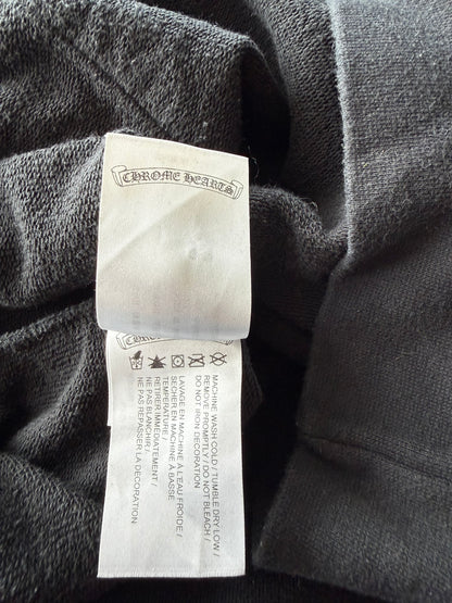 Chrome Hearts Black & White Cross Jacquard Horseshoe Logo Hoodie