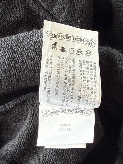 Chrome Hearts Black & White Cross Jacquard Horseshoe Logo Hoodie