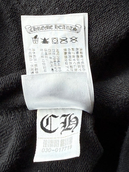 Chrome Hearts Black & White Cross Jacquard Horseshoe Logo Hoodie