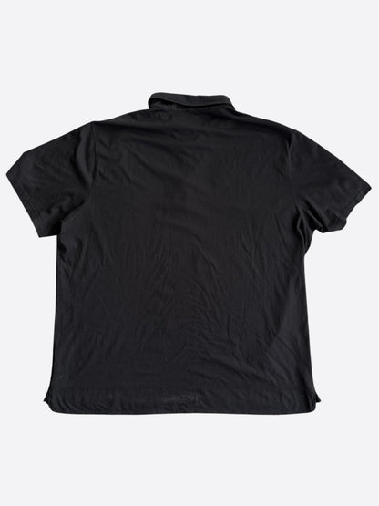 Chrome Hearts Black Horseshoe Logo Polo T-Shirt