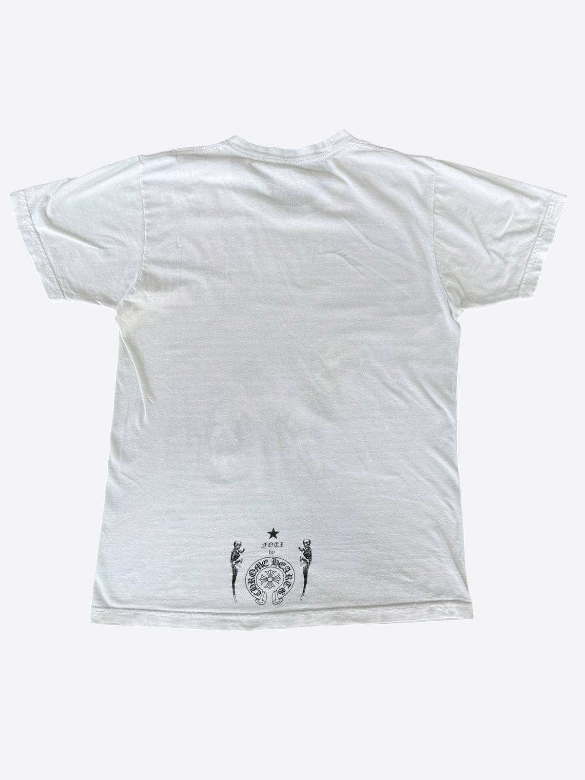 Chrome Hearts White & Black Foti Dog Graphic T-Shirt