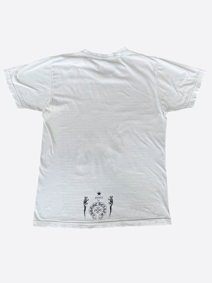 Chrome Hearts White & Black Foti Dog Graphic T-Shirt