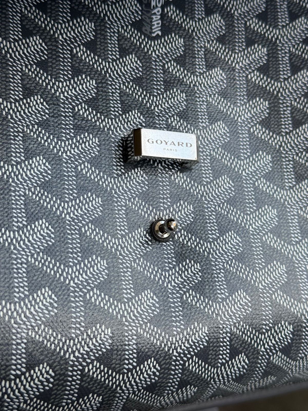 Goyard Grey Coursier Messenger Bag